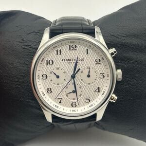 Kenneth Cole New York Men’s Chronograph Watch Working New Battery